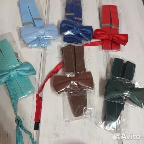 Подтяжки и галстук бабочка детские