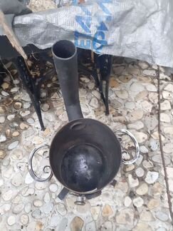 Печь для казана из толстого металла