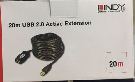 USB 2.0 удлинитель, кабель 20 метров