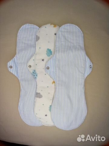 Многоразовые прокладки. Ночные. 7-8 капель