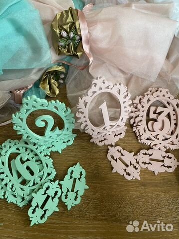 Номерки для свалебных столов