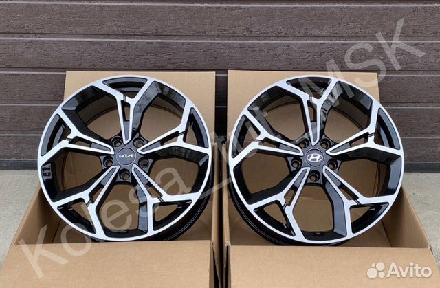 Диски r19 Kia Hyundai Black Machined