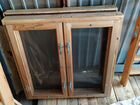 2 одинаковых деревянных окна объявление продам