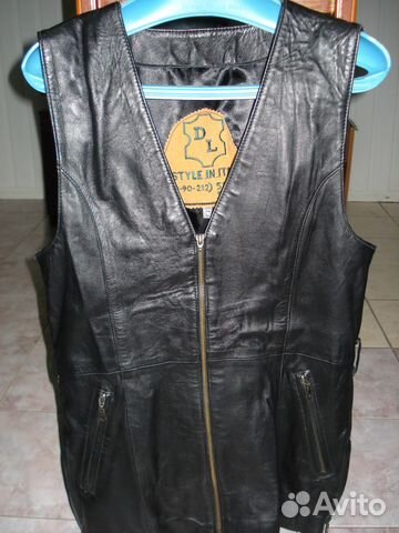 Жилет кожа