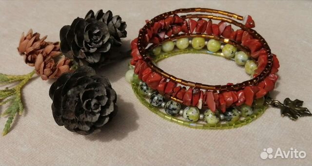 Браслет ручной работы из натуральных камней