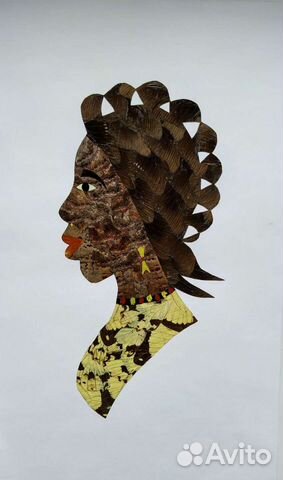 Картина из крыльев бабочек. 