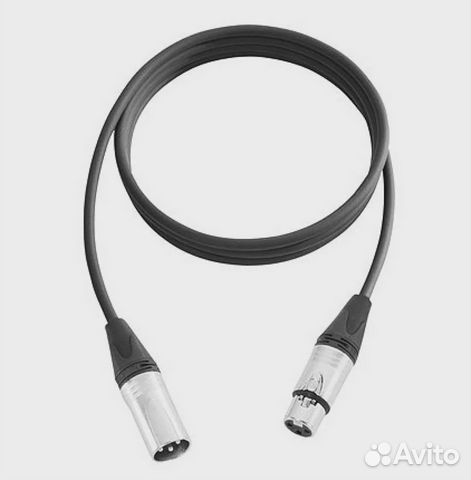 Микрофонный кабель с разъёмами XLR, shnoor 1,5м