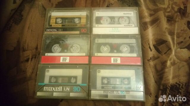 Аудио кассеты Sony, Maxell, Denon, Goldstar