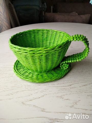 Чашка-Конфетница плетеная