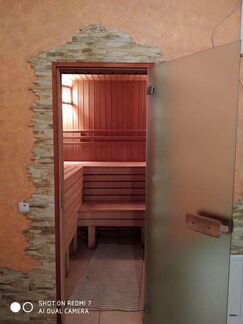 Баня на дровах с бассейном