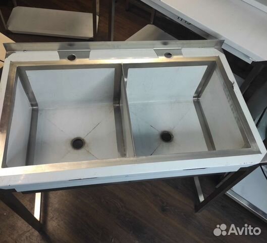 Мойка двойная из нержавейки новая