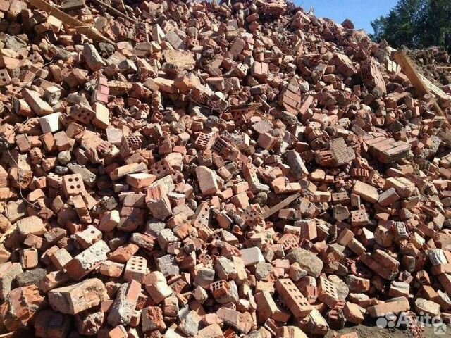 Строймусор бой кирпича дробленый бетон грунт земля