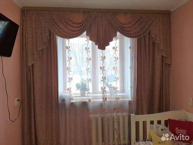 Шторы с ламбрикеном и тюль