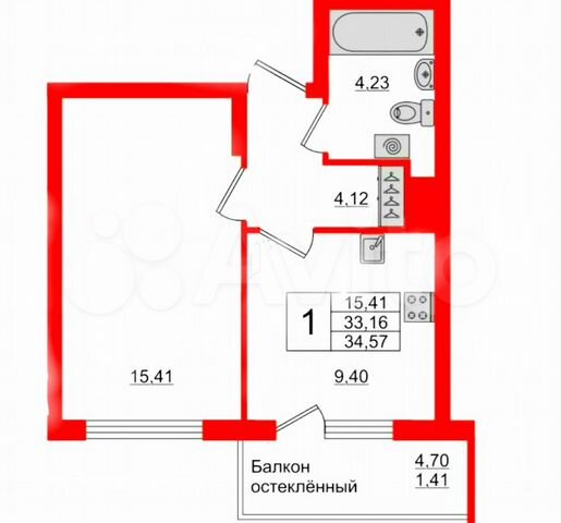 Квартира-студия, 26 м², 7/14 эт.