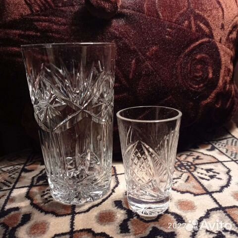 Стаканы и стопки хрустальные