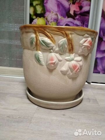 Вазон для домашних цветов диаметр 32см