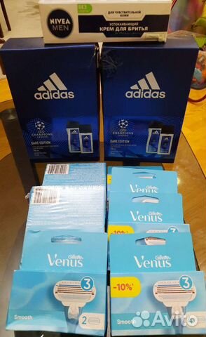 Кассеты для бритья venus набор adidas