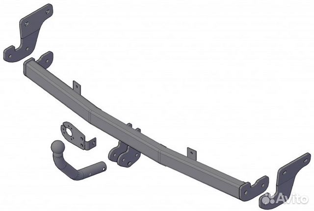 Фаркоп на Хендай Солярис, Киа Рио седан 2015-2017