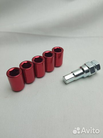 Гайки Topfit N028 (комплект 20шт.) (Красные)