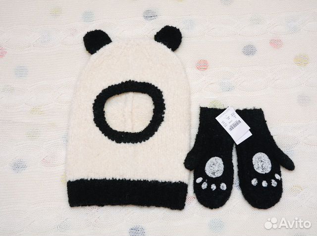 Новый комплект шлем и рукавицы (шерсть альпака)