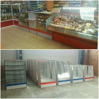 Прилавки витрины с производства Стеллажи со склада