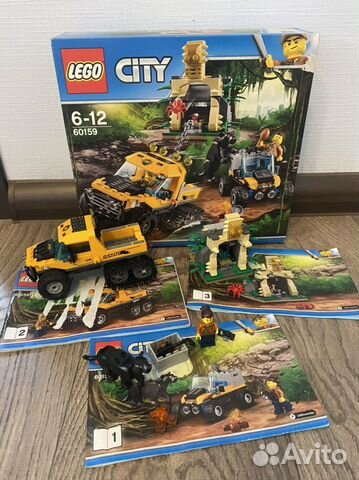 Конструктор lego city 60159 исследование джунглей