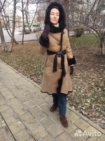 Дубленка, мех Тоскана, женская, размер 40-42