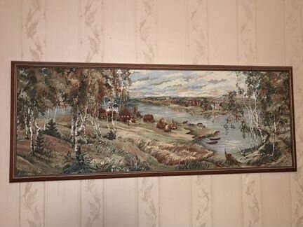 Картина гобелен в раме 150*56 см