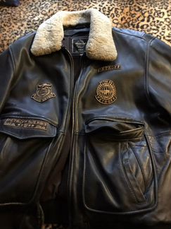 Кожаная куртка пилот