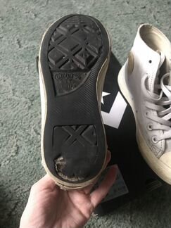 Кеды converse кожаные белые