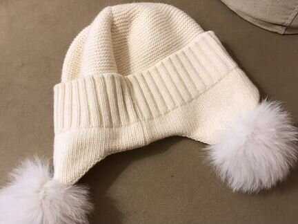 Шапка для девочки зимняя 50-52