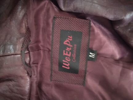 Плащ женский кожаный б/у размер M