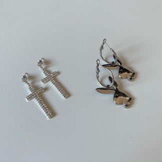 Серьги серебро бижутерия