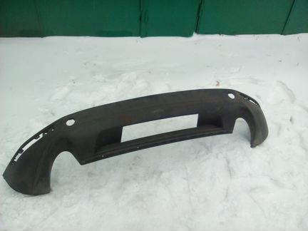 Спойлер юбка заднего бампера VW Touareg II