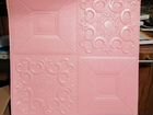 Розовая плитка самоклейка