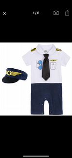 Костюм пилота для малыша 1-3 мес