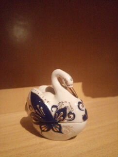 Фарфор,позолота.Шкатулка,Соусница(горчишница,переч