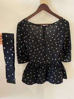 Блузка с баской, LN family, размер XS-S, с поясом