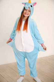Кигуруми Голубой Единорог