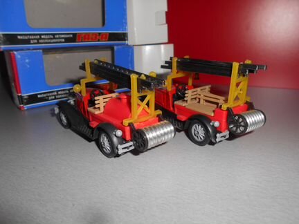 Газ А 1/43 пожарный Россия редкие 2 штуки