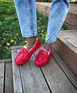 Мокасины ugg australia красные