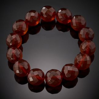 Браслет граненый из янтаря