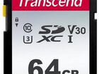 Карта памяти / TS64gsdc300S / Transcend 64GB sdxc