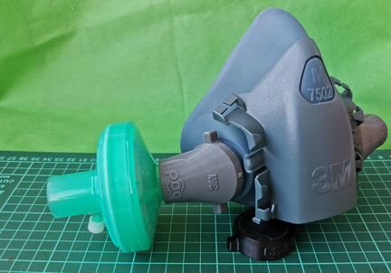 Адаптер с масок 3M и unix на Бактериальный фильтр