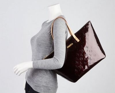 Louis Vuitton Amarante Monogram Vernis Bellevue GM