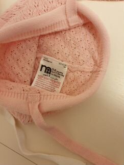 Шапочки на девочку 3-6 месяцев