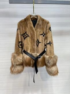 Шуба норковая комбинированная Louis Vuitton