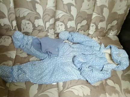 Зимний комбинезон crockid 74-80 сапожки в подарок