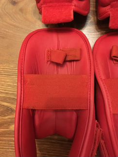 Защита голени и стопы WKF размер L красная 661.35