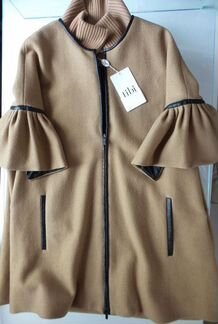 Новое шерстяное пальто пончо Tibi oversize